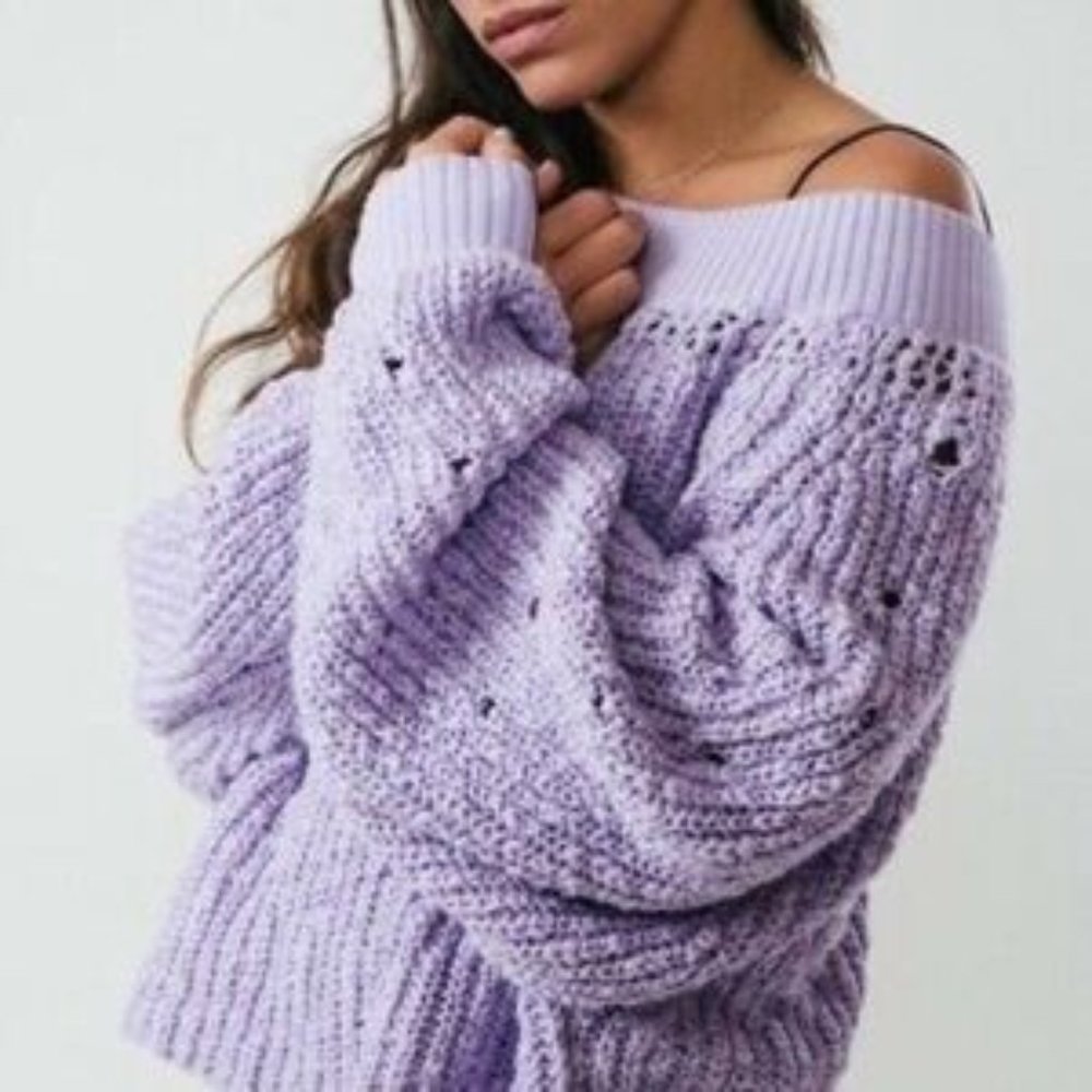 Free People Balloon Sleeve Sweater